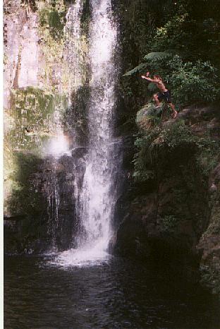 Bottom of Kaiate Falls